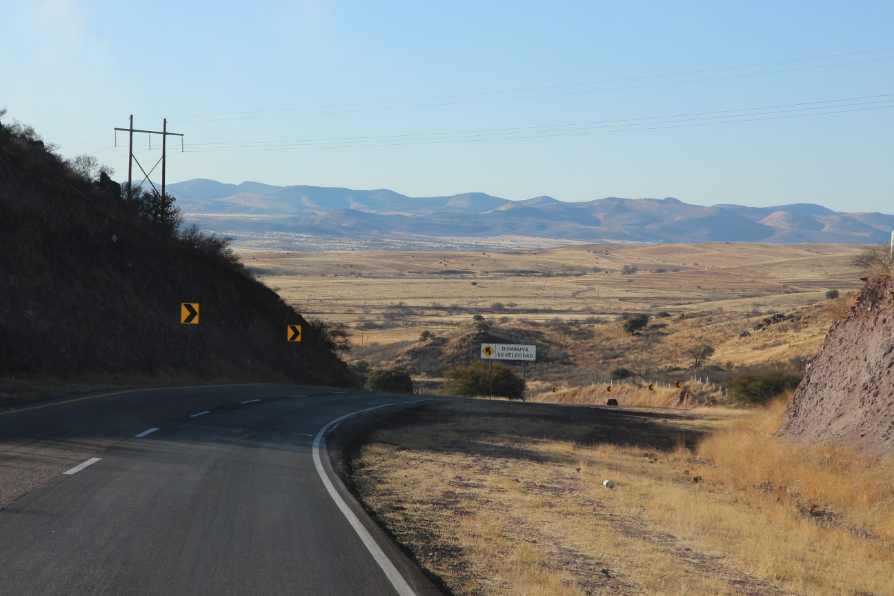 Route entre Chihuahua et Cauhtémoc