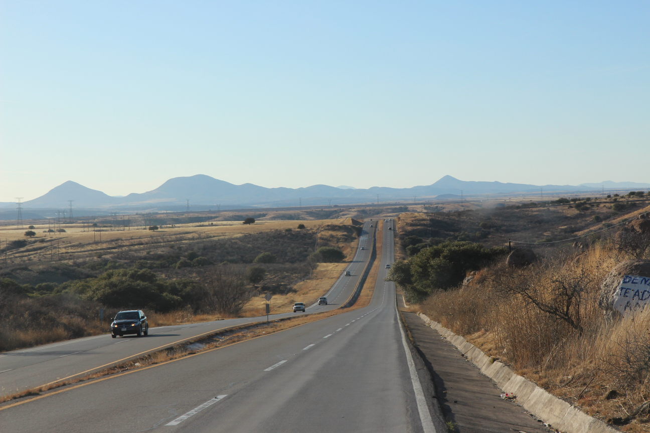 Route entre Chihuahua et Cauhtémoc